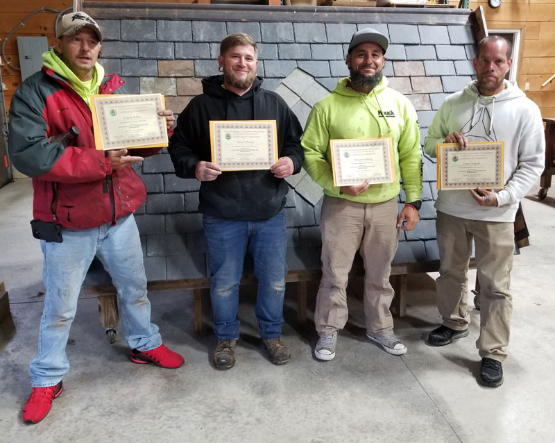 Houck Services Inc., Slate Roof Repair Course Graduates, May 1, 2023 Houck Services Inc., Slate Roof Repair Course Graduates, May 1, 2023
