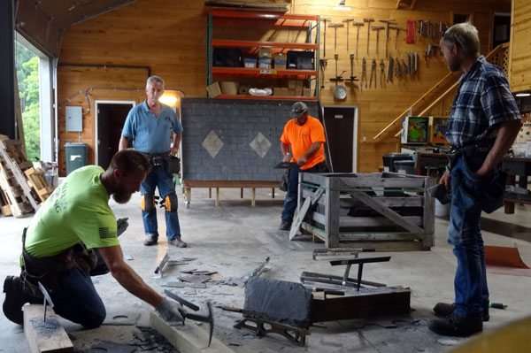 Slate Roof Installation Course at the Slate Roof Training Center, July 8, 2021 Slate Roof Installation Course at the Slate Roof Training Center, July 8, 2021